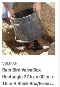 Maxi Jumbo Valve Box - Black Body With Green Lid