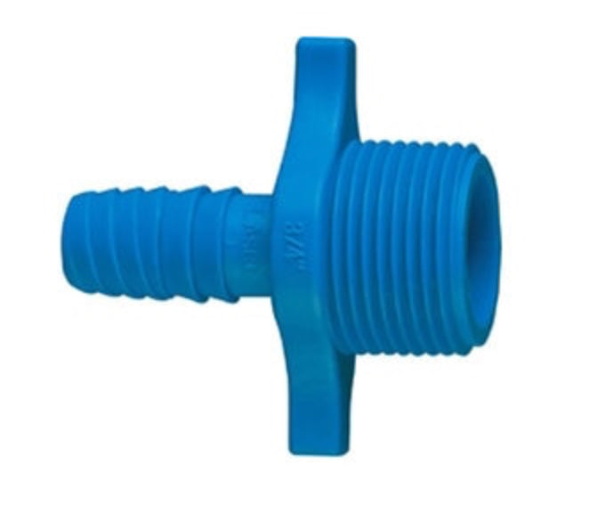 3/4 Blue Twister Male Adapter